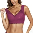 thumbnail image 2 of Eashery Women's Sports Bra Seamless Comfy Womens Bras Purple?4XL, 2 of 5