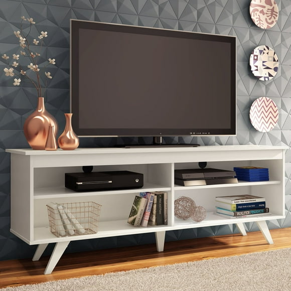 Madesa Modern Entertainment Center, TV Unit, Console Table, TV Stand for TVs up to 65" with Wire Management and Storage Shelves