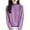 Purple, variant on Womens Tops Thermal Leggings For Women Women's Fashion Casual Solid Color Semi-turtle Neck Loose Bottoming Knitted Bottoming Shirt Top,Beige,M