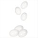 thumbnail image 1 of Huevos Falsos de Madera Huevos de Madera Blancas, Perfectos para Manualidades de Pascua, Decoración y Búsqueda de Huevos, 2,3 Pulgadas (Paquete de 6), 1 of 8