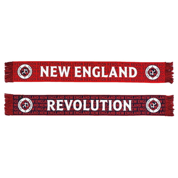 Red New England Revolution Scroll Woven Scarf