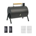 thumbnail image 1 of Parrilla de carbón portátil, pequeña, ideal para picnic, hogar, jardín y balcón. Negro, 1 of 9