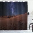 thumbnail image 1 of Ambesonne Space Shower Curtain, Desert Lunar Life on Mars, 69"Wx70"L, Brown Blue, 1 of 3