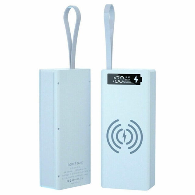 Detachable Mini Portable LCD Display DIY Battery Case Power Charger Shell Charging Box QC3.0 PD Accessories