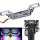 thumbnail image 1 of Motorcycle DRL Strobe Brake Lamp LED Flash Stop Light Flow RGB Colorful LED License Plate Tai Police Warning Day Light DC 12V, 1 of 5