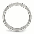 thumbnail image 2 of Stainless Steel Brushed and Polished Braided 8.00mm Band, 2 of 7