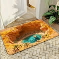 thumbnail image 4 of 3D Optical Illusion Doormat - 24x16in Bottomless Hole Design Indoor/Outdoor Entrance Mat, Durable Non-Slip Door Mat for Living Room, Porch & Entryway Decor, 40x60cm, D, 4 of 6