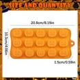 thumbnail image 3 of Silicone Halloween Candy Mold 15-Cavity Pumpkin Shapes for Candy, Chocolate, Jelly, Wax Melts & Soap Making, 3 of 5
