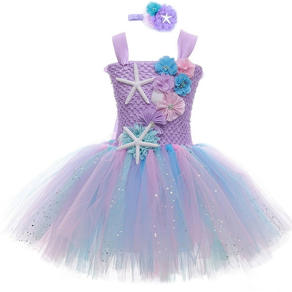 Girl Princess Dress Kids Birthday Party Halloween Costume Outfits