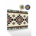 thumbnail image 2 of Southwest Geometric Wall Art for Living Room,Canvas Picture Wall Decor for Bathroom Bedroom,Brown Mexican Aztec Boho Tribal Painting Artwork for Office Kitchen Hallway Dining Room Home Decor 12"x16", 2 of 8