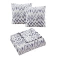 thumbnail image 2 of Morgan Home Fashions Prints 3 Pack Decorative Pillows & Throw - Blue New with box/tags, 2 of 5