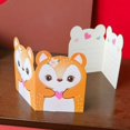 thumbnail image 1 of Bonita tarjeta de felicitación con forma de animal de dibujos animados para vacaciones, regalo de flores, bendición, cumpleaños, niños, agradecimiento, 1 of 6