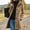 Khaki, variant on MOONDU Women's Hooded Wool Blend Peacoat Single Breasted Mid Length Coat with Pockets, Long Sleeve Outerwear for Fall Winter Business Casual Daily Wear Top 10 Colors