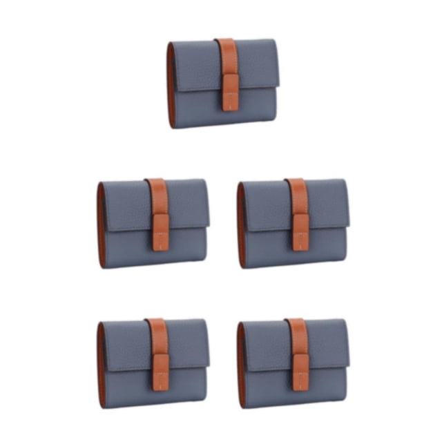 Sonducket Monedero Rectangular de tres pliegues de Color sólido con cierre de cremallera, tarjetero, compartimento para efectivo, carpeta de Type2 NO2