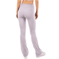 thumbnail image 2 of Flare Yoga Leggings with Pockets 28" High Waist Super Soft Stretchy Workout Yoga Pants Smoke X-Large, 2 of 4