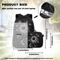 thumbnail image 4 of KUIFORTI Moon Print Backpack and Lunch Box, 4Pcs Kids School Bag Set for Elementary Primary Middle School Students, Boys Girls Bookbag with Pencil Case Back to School Gifts, 4 of 7