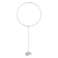 thumbnail image 2 of 64 Inches Height Circle Balloon Arch Frame Stand Kit Round Balloon Column Hoop Arch Stand Balloon Stand for Wedding,Birthday,Baby shower,Anniversary WHITE, 2 of 8