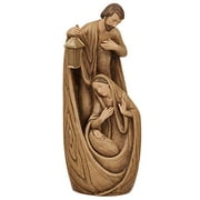 Joseph's Studio by Roman - Nativity Holy Family Figure, Carved Wood Look, 12" H, Resin and Stone, Tabletop or Desk Display, Decorative, Collection, Durable, Long Lasting