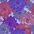 thumbnail image 1 of Ahgly Company Machine Washable Indoor Square Transitional Dark Orchid Purple Area Rugs, 6' Square, 1 of 7