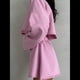 thumbnail image 4 of Conjuntos de 2 Piezas para Mujer, Pantalones Cortos Deportivos de Gran Tamaño, Conjunto Informal A Juego, Chándal, Ropa de Otoño Rosa M, 4 of 6