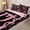 Black Pink D, variant on Manfei Pink Bow Letter J Zipper Twin Comforter Sets with Fitted Sheet and 2 Pillowcases, Kawaii Ribbon Zipper Bedding Set, Pink Reversible, 4 Pieces