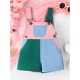 thumbnail image 2 of Suealasg Toddler Kid Girls Jumpsuit Sleeveless Contrast Color Overall Romper Bodysuit Baby One Piece Shorts Clothes 0-3 Years, 2 of 9