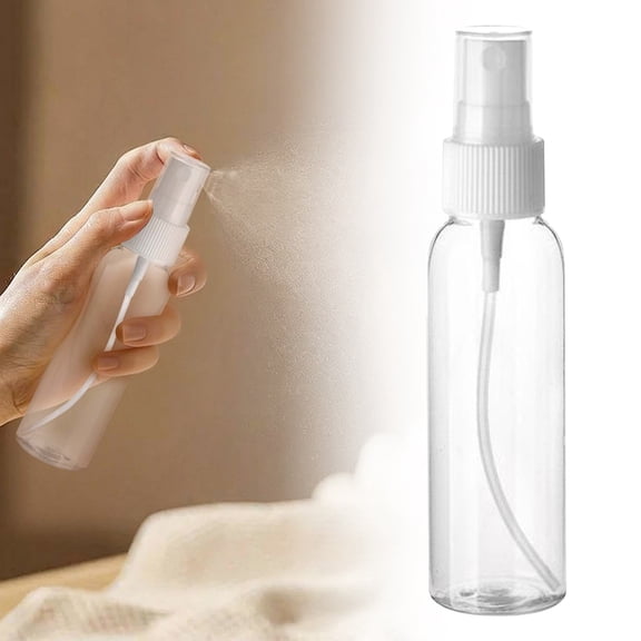 1 Pack Empty Transparent Plastic Fine Mist Spray Bottle 60 ml (2 oz)