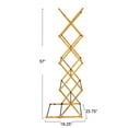 thumbnail image 3 of Household Essentials Bamboo Adjustable Folding Clothes Drying Rack, Upscale Laundry Rack with 16 Coated Metal Dowels, Environmentally Friendly, Stable Frame, 3 of 12