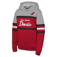thumbnail image 2 of Youth Mitchell & Ness-Red New Jersey Devils Head Coach Pullover Hoodie, 2 of 3