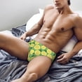 thumbnail image 4 of Mens Underwear - Soft Comfort Men's Underwear Briefs, Cute Lemon Green Breathable Stretch Classic Fit Mens Bikini Cuteness Underwear, 4 of 5