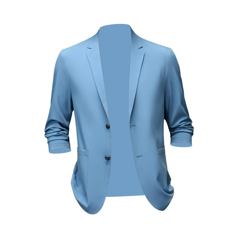 Suit Jacket Men Breathable 2 Buttons Classy Mens Suit Coats. Mens