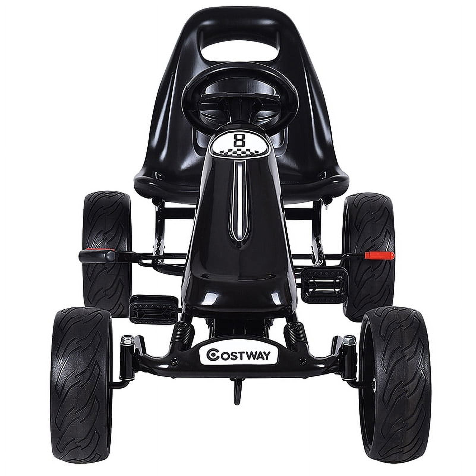 Topbuy Go Kart Kids Bike Ride on Toys with 4 Wheels and Aadjustable Seat Black Walmart
