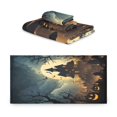 thumbnail image 2 of 3 Piece Bath Towels Set Bath Towel, Hand Towel and Face Towel for Bathroom, Gym, Hotel Spooky Haunted House, 2 of 8