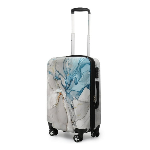 20 Inch Carry On Luggage Airline Approved Expandable Suitcase with Spinner Wheels & TSA Lock Lightweight Durable PC Hardshell Rolling Suitcase,0028#19