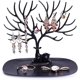 thumbnail image 5 of Exhibidor de joyas en forma de árbol CHAO soporte organizador Negro 2 piezas, 5 of 5