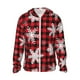 thumbnail image 1 of Balery Snowflakes On A Buffalo Plaid Sudadera ligera de manga larga con capucha y protección solar UPF 50+ para hombre y mujer, ideal para pesca y running-3X-Large, 1 of 7