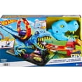 thumbnail image 1 of Hot Wheels City T-Rex Dinosaur Chomp-Down Track Set with a Huge Loop & 1:64 Scale Toy Car for Age 3 - 5, 1 of 6
