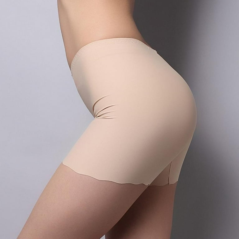 MAGAZINE Hot new product ladies seamless ice silk panties high waist  elastic safety panties leggings 