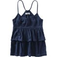 thumbnail image 1 of Aeropostale - Camiseta sin mangas con volantes para mujer, azul, grande, 1 of 1