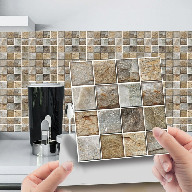 6-18PCS 3D Mirror Tiles Wall Stickers Self Adhesive Stick On Home Art  Mosaic UK