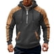 thumbnail image 2 of pstuiky manga larga para hombre, Pantalón corto informal de color liso para hombre, para exteriores, con bolsillo, cremallera y manga larga con capucha camisetas de hombre xxl, 2 of 5