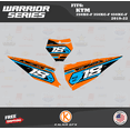 thumbnail image 2 of Kalair GFX Graphics Kit for KTM Enduro 4-Stroke 250 XC-F, 350 XC-F and 450 XC-F (2019-2022) Warrior Series, 2 of 5