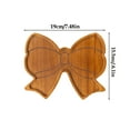 thumbnail image 3 of Virelaxpo Bow-Shaped Wooden Tray for Christmas Dinner Decor Solid Wood Craftsmanship Practical Serving Plate for Holiday Feasts and Home Decor, 3 of 6