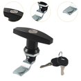 thumbnail image 6 of CUTICATE T Handle Lock with Keys,Easy to Install Shed Door Latch Keyed T Handle Lock Kit for Tool Box, Vehicle, Trucks, Car, Vehicles Black, 6 of 8