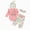 H233-Pink, variant on masbird Newborn Baby Girl Clothes Infant Ruffle Romper Pants Set Fall Winter Outfits Cute Baby Clothes for Girls,Green, Newborn