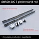 thumbnail image 4 of Pista Circular 2 Uds Sbr20 Riel De Guía Y 4 Uds Sbr20Uu Combinación Deslizante Riel Lineal Plateado Deslizamiento De Rodamiento Lineal,Sbr20-300 6 Uds/Set Yuarrent TO005627-01, 4 of 7