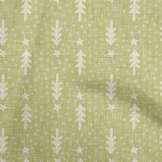 oneOone Rayon Lime Fabric Merry Christmas Sewing Craft Projects Fabric Prints By Yard 56 Inch Wide