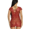 thumbnail image 5 of uublik Valentines Lingerie Set for Women Sexy Naughty Plus Size Babydoll Bodysuit Lace, 5 of 5