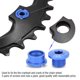 thumbnail image 5 of Bicicletas de carretera, tornillos para piñones, pernos y tuercas, piezas para una sola placa dental, color azul, 5 of 10