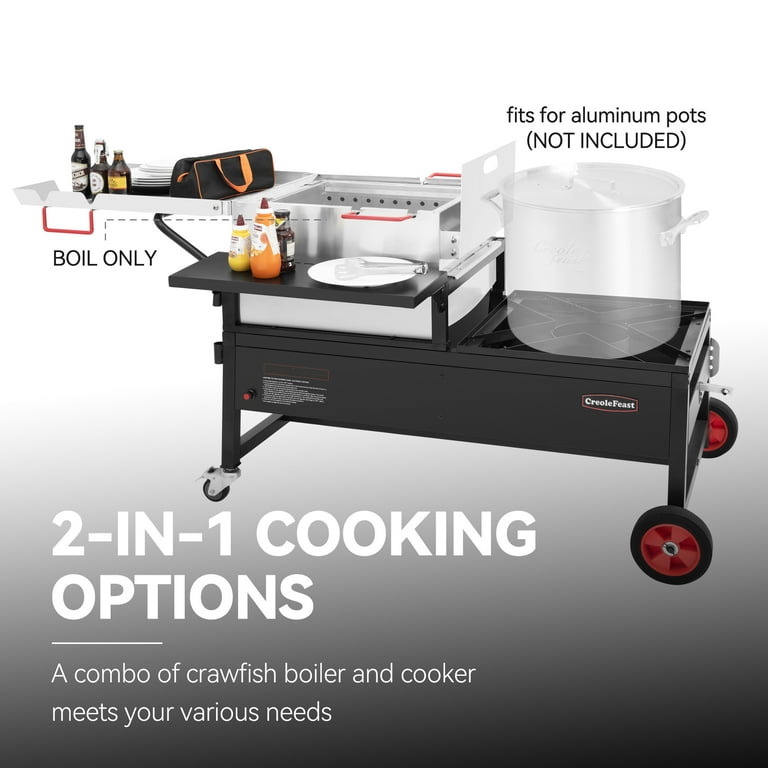 Creole Feast CFT2018 90Qt Single Sack Crawfish Boiler and Cooker